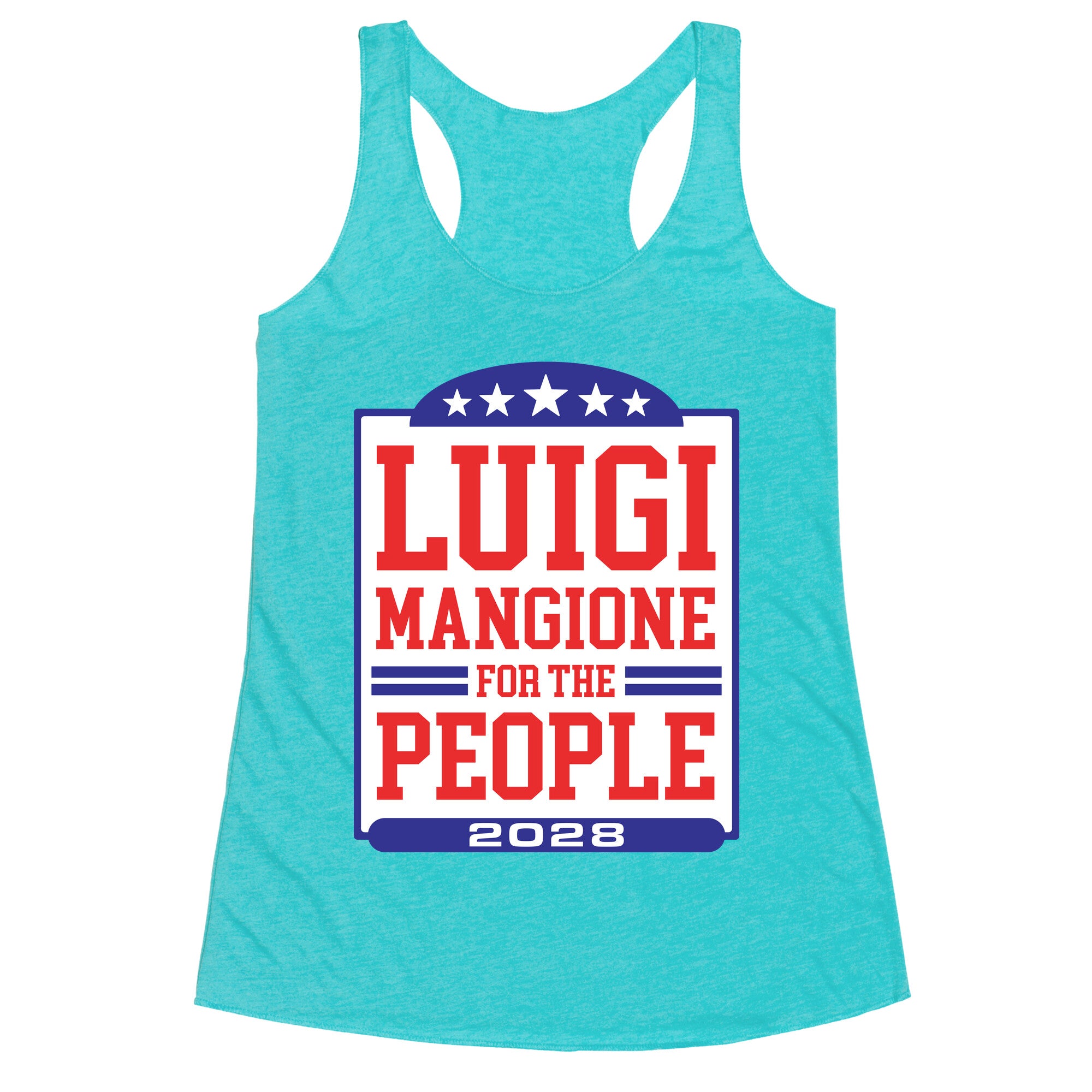 Luigi Mangione For The People 2028 Racerback Tank
